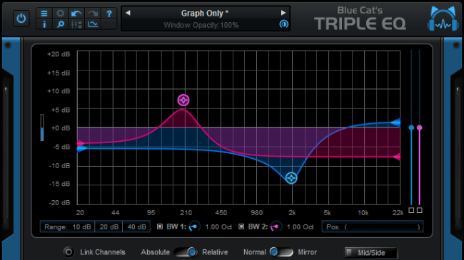 Blue Cat's Triple EQ - Semi-Parametric 3 Bands Equalizer Audio Plug-in (VST, AU, AAX, VST3) (Freeware) Blue Cat's Triple EQ - Semi-Parametric 3 Bands Equalizer Audio Plug-in (VST, AU, AAX, VST3) (Freeware)